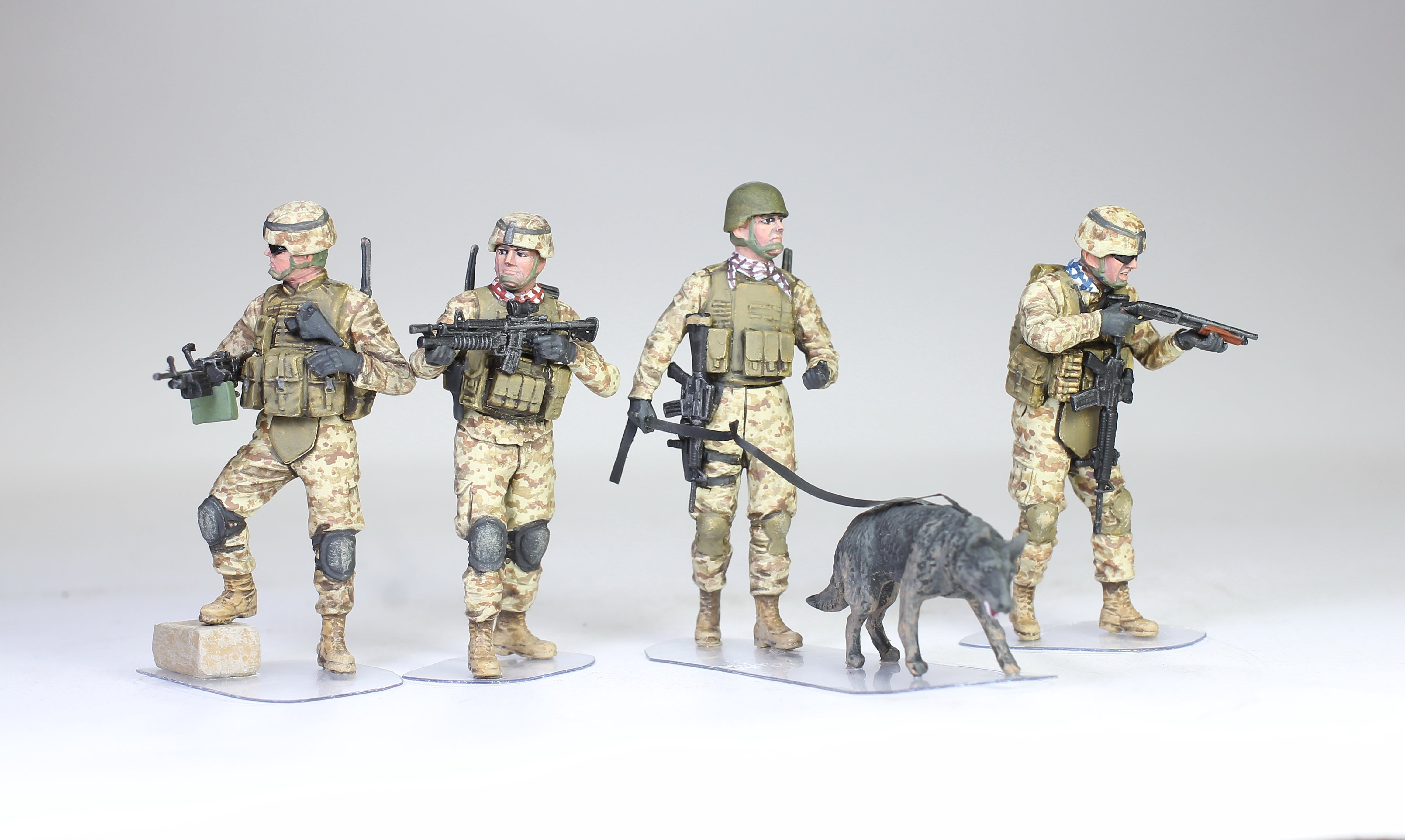 Modern US Infantrymen Cordon and Search (04 figures) Modern War (04  figures), 1/35