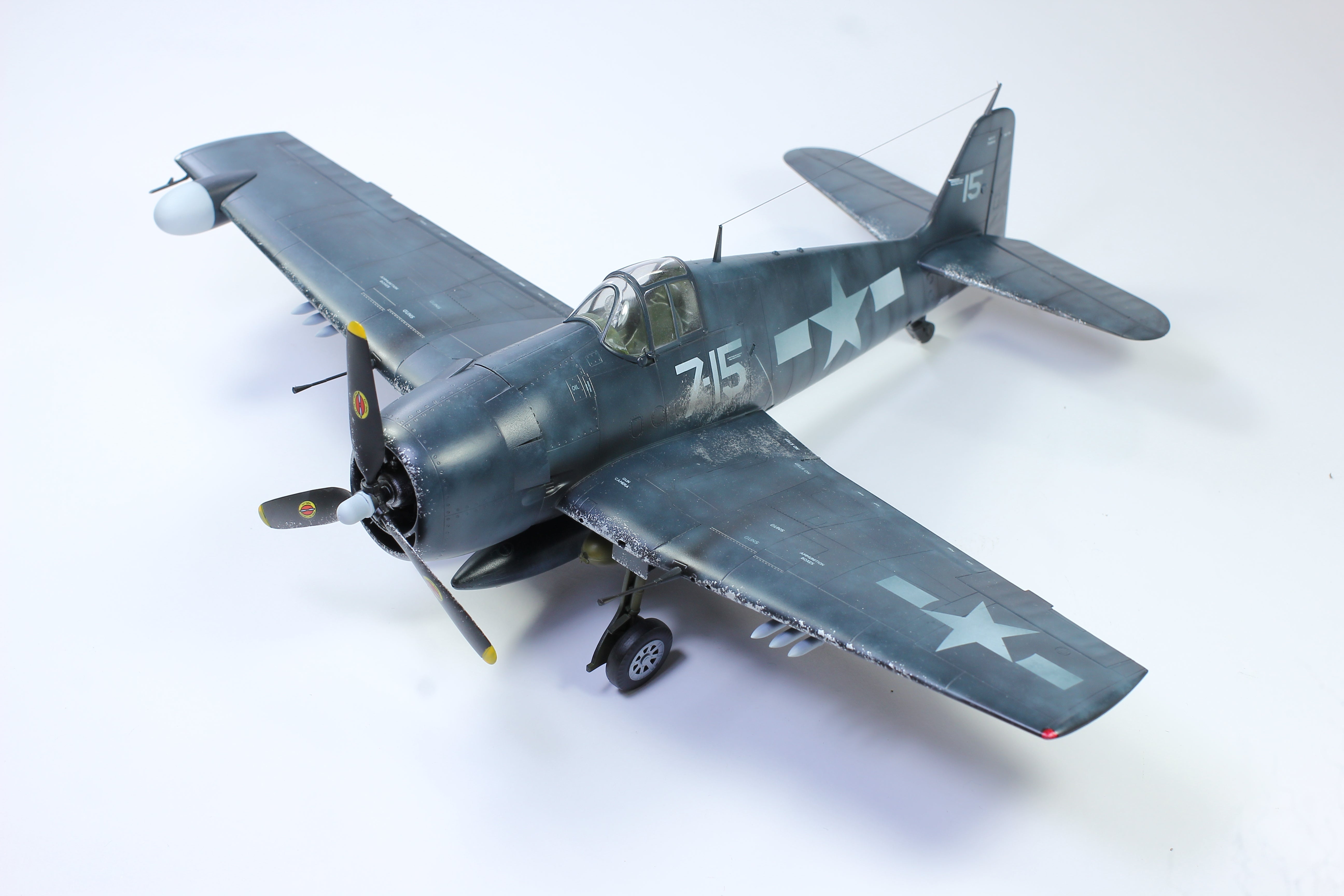 Probuilt Model Us Navy 148 Grumman F6f 5n Hellcat In Ww2 Probuiltmodel